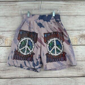 Chinatown Market Tie Dye Sweat Shorts Women's Size Medium Purple/Pink